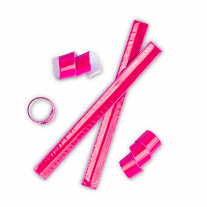 Reflexband für Werbungszwecke - Dunkelpink